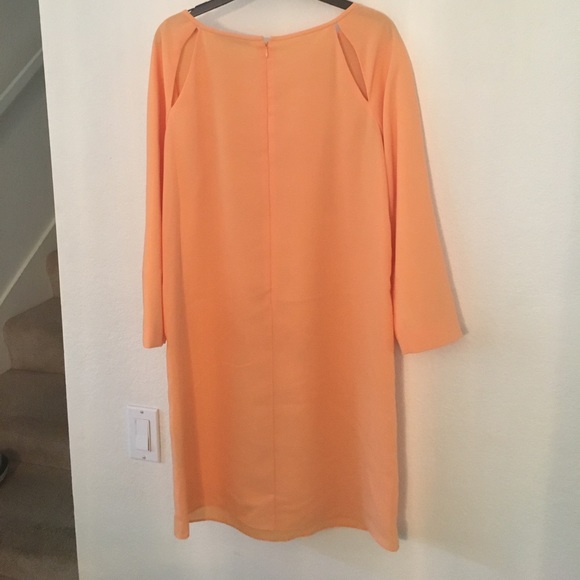 Tibi Dress. Peach colored with cutouts. Size 8 - Picture 3 of 5